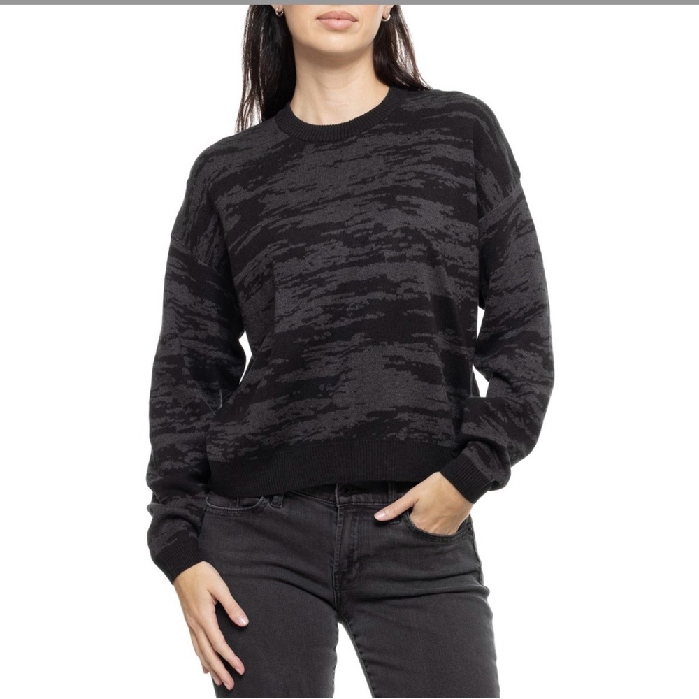 PRANA Sun Fall Sweater S 22” p2p Black $95 Retail NWT